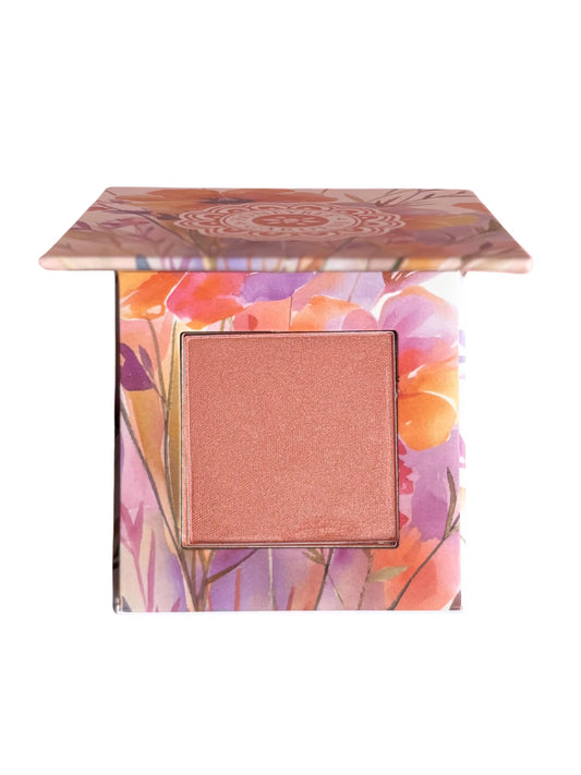 Honeybee Gardens Wildflower Blooming Blush, Vegan Pressed Powder, Natural Botanical Formula, 0.14oz (Poppy)